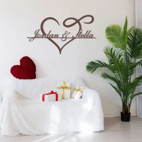 Personalized Infinity Heart Monogram