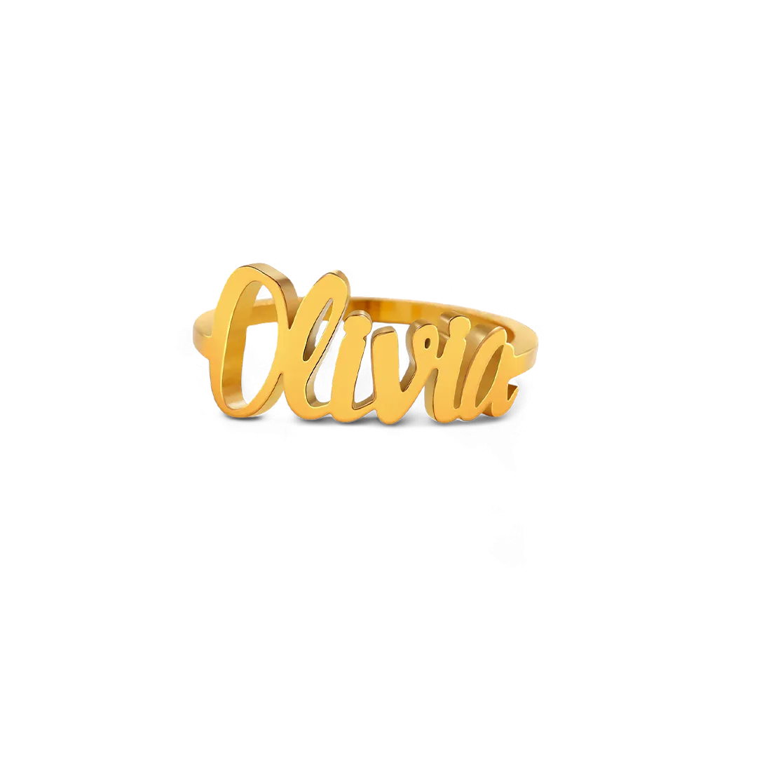Personalized Nameplate Ring
