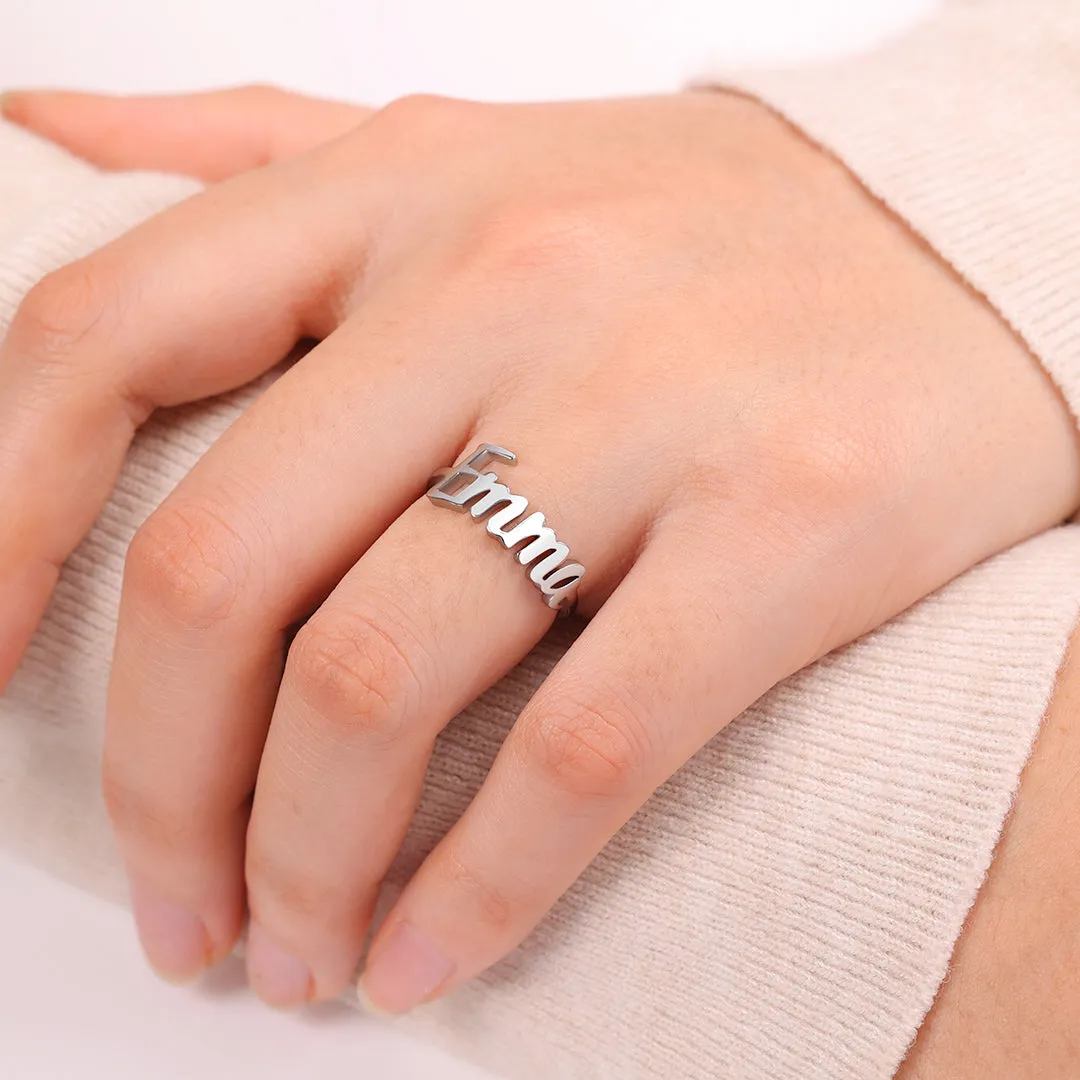 Personalized Nameplate Ring