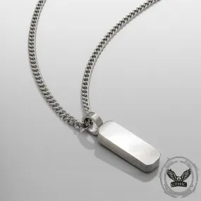 Personalized Simple Stainless Steel Bar Necklace