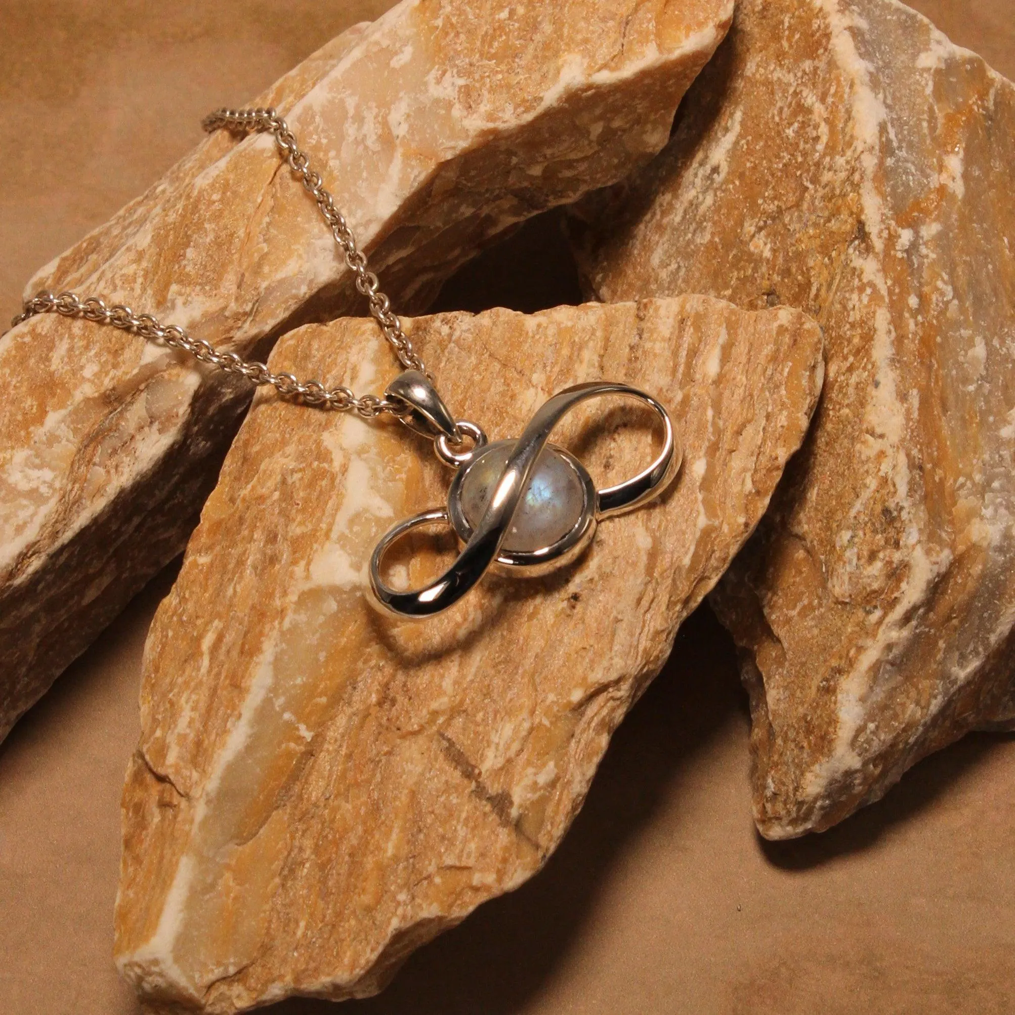 Peter Stone Eternal Silver Pendant with Gemstone TPD6175