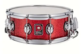 Premier 14" x 5.5" Genista Classic Snare Drum - Red Sparkle