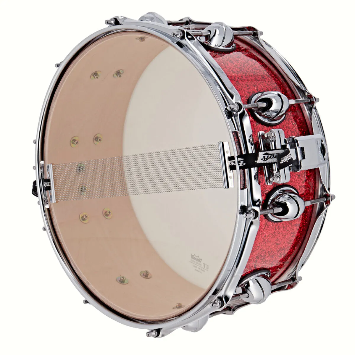 Premier 14" x 5.5" Genista Classic Snare Drum - Red Sparkle