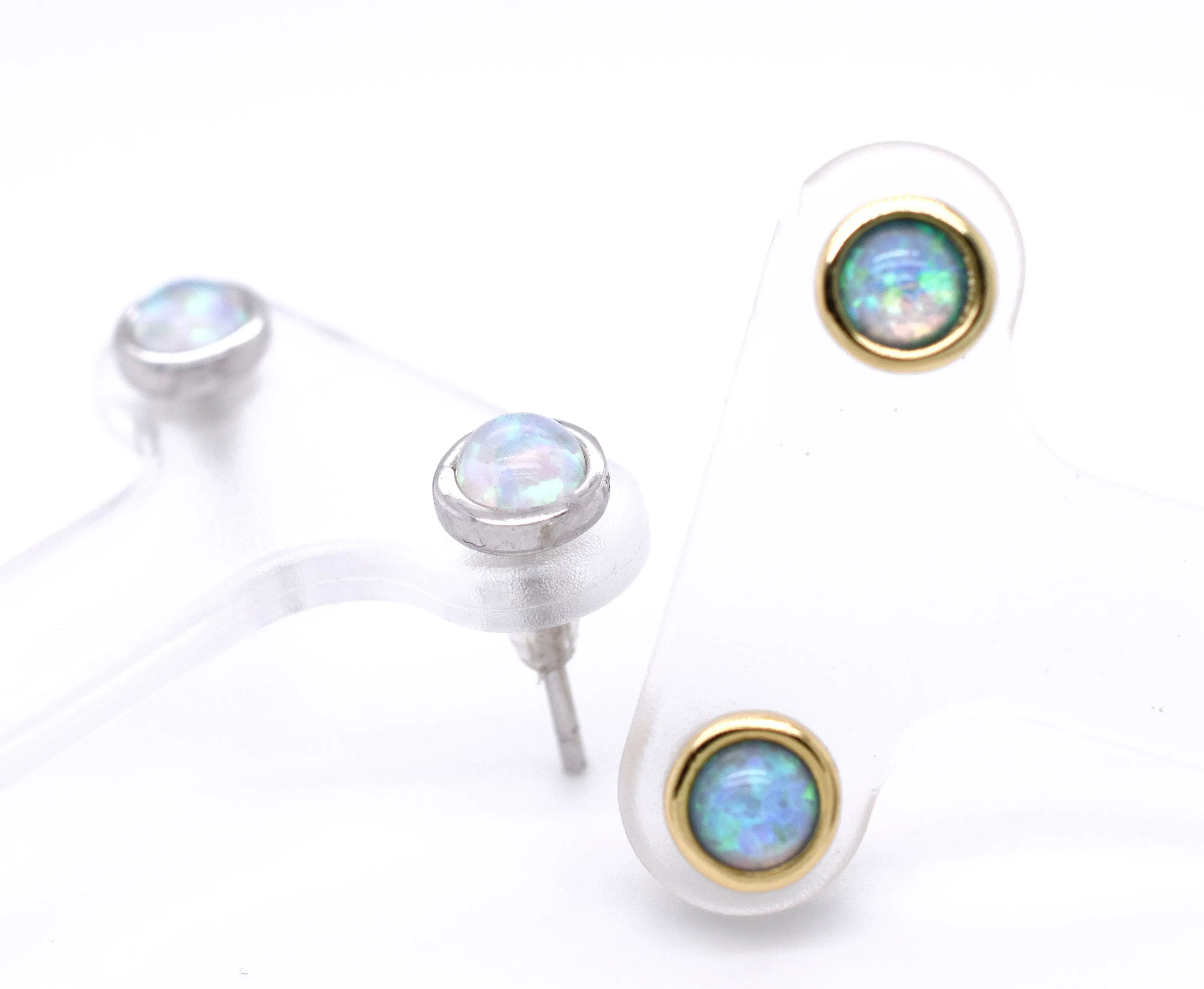 Radiant Australian Opal Studs