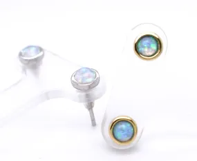 Radiant Australian Opal Studs