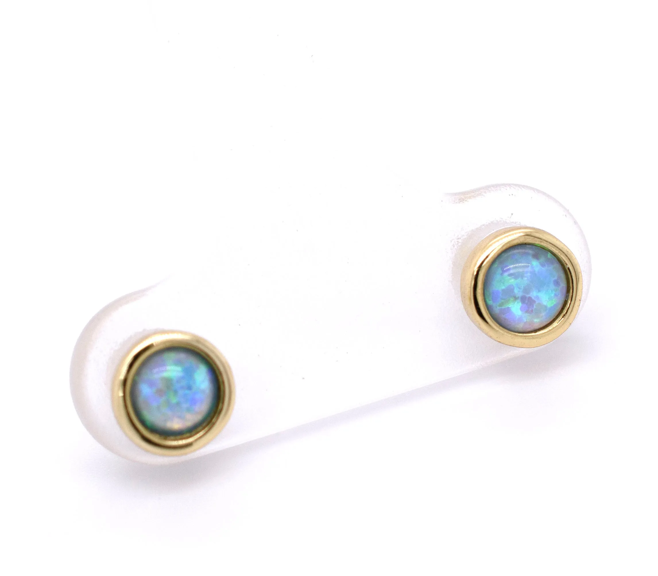 Radiant Australian Opal Studs
