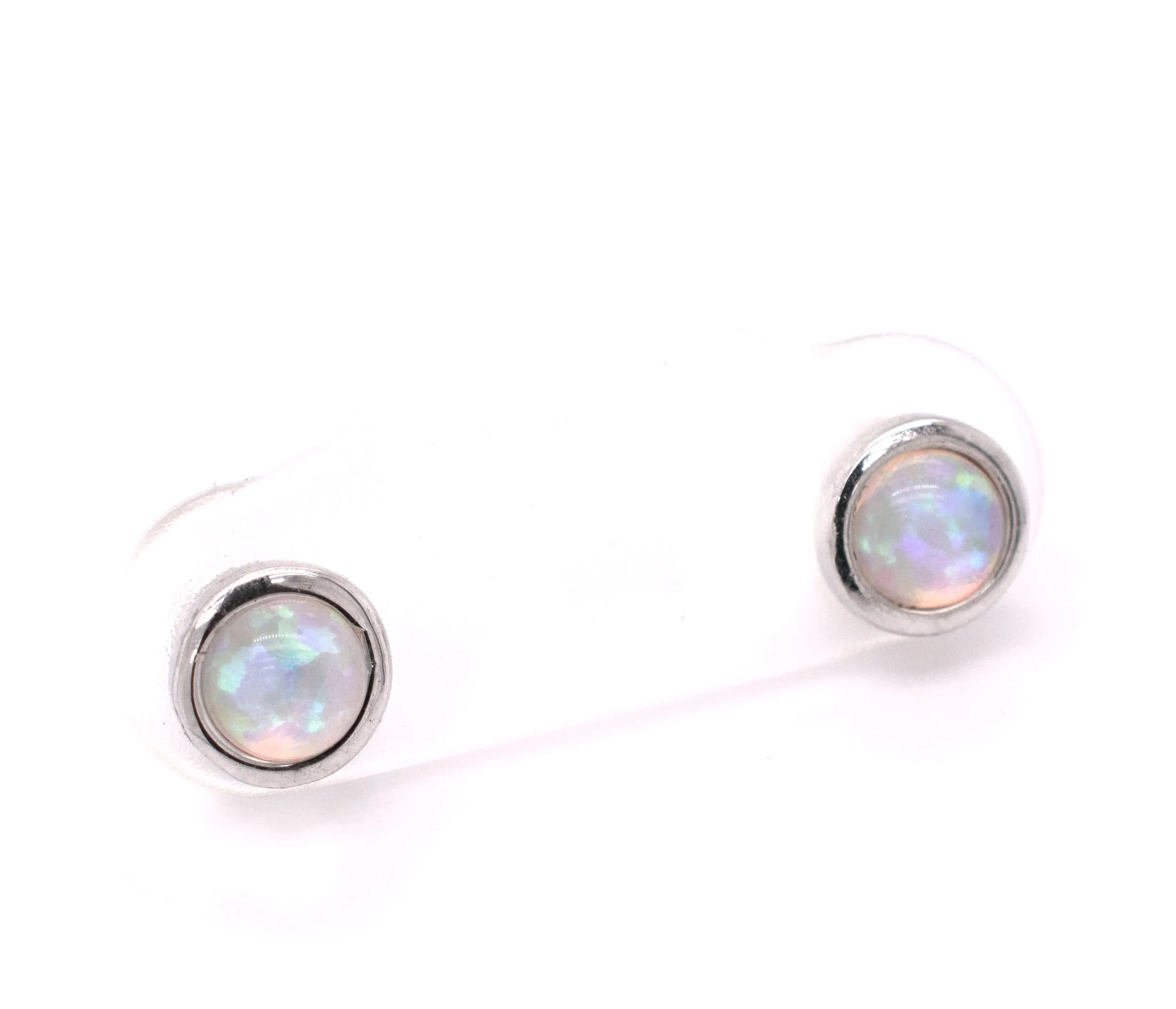 Radiant Australian Opal Studs