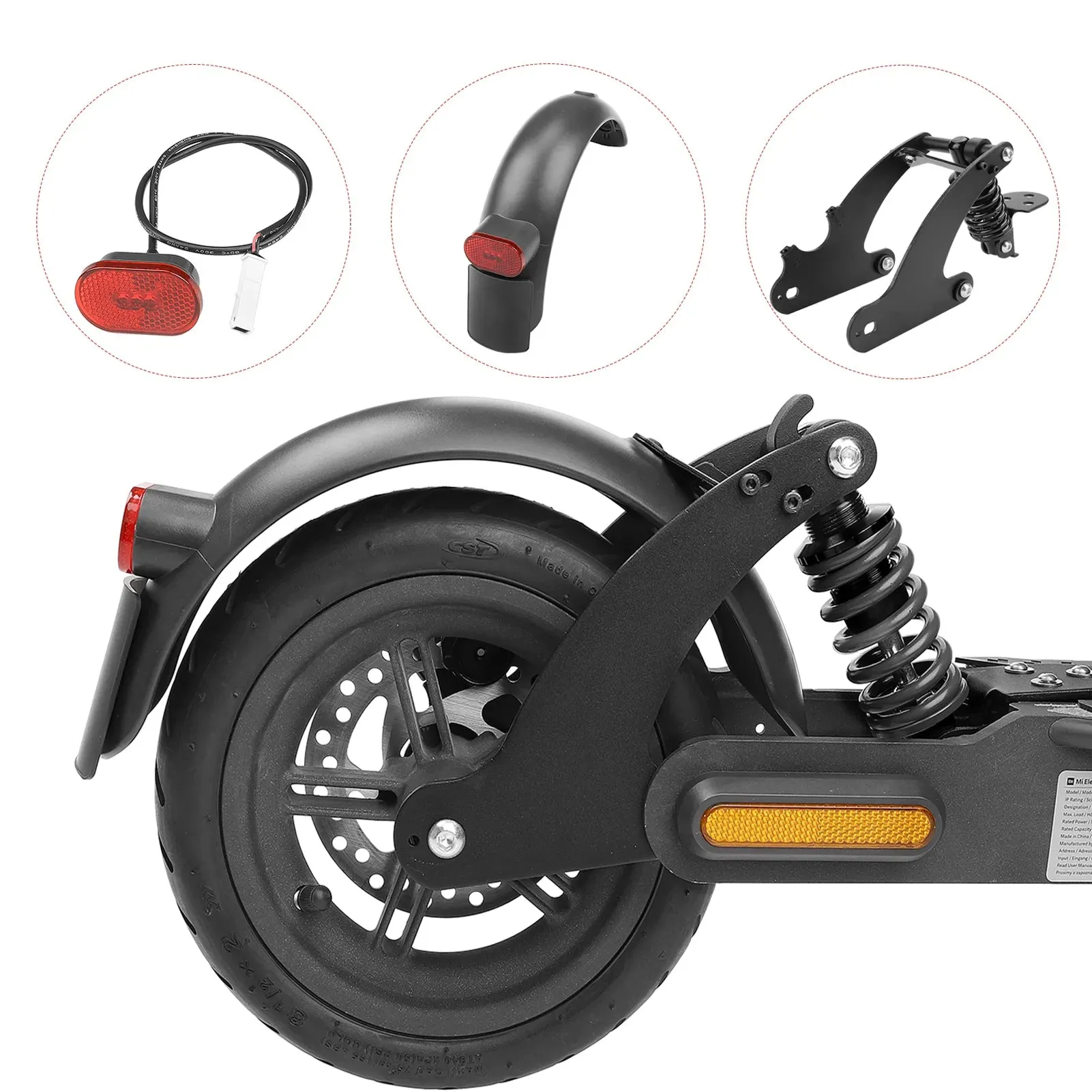 Rear Shock Absorber for Scooter Rear Spring Shock Absorption For M365 Pro/Pro2 Front Suspension Fork Electric Scooters Accessory