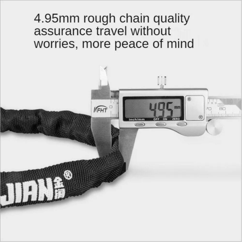 Road Bike Password Lock Bicycle Riding Equipment Electric Bicycle Anti-theft Chain Lock Mountain Road Bicycle Lock Accessories