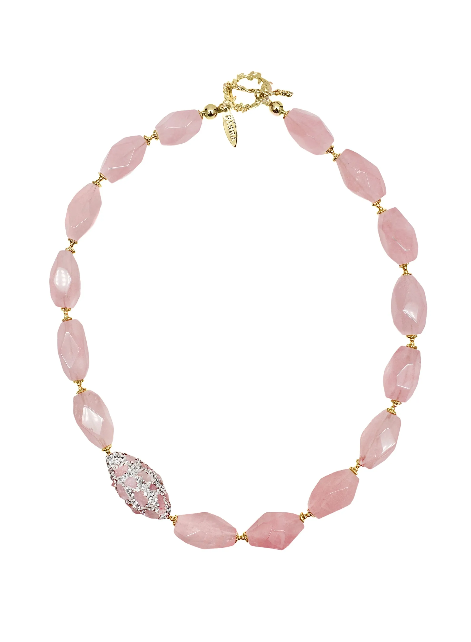 Rose Quartz Elegance Necklace LN010