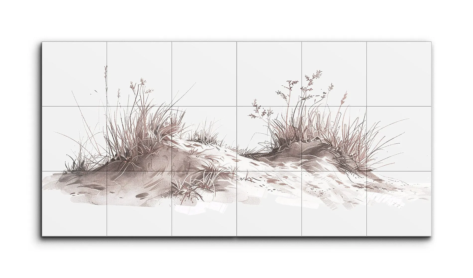 Serene Earth: Autumnal Flora Diptych