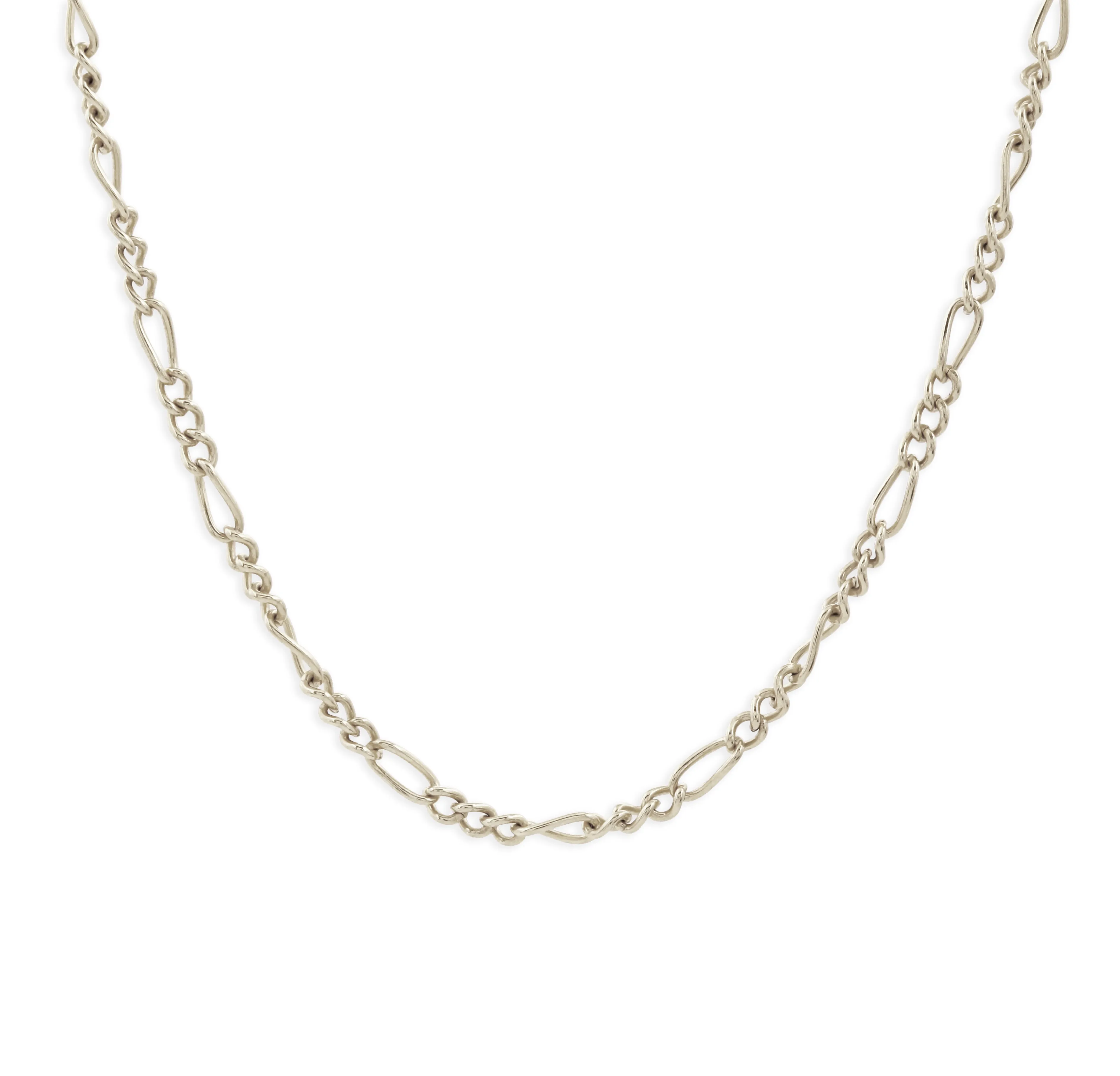 Silver chain choker