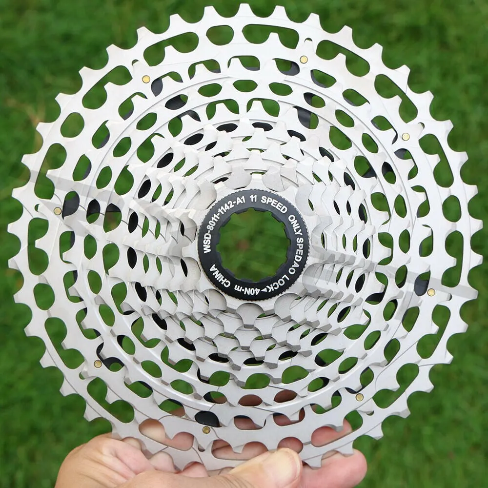 SPEDAO MTB Bicycle Cassette Steel 11s 11-42T 11 Speed Bike Freeewheel Super Light CNC Made 319g For HG Freehub Flywheel Parts