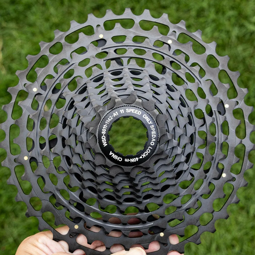 SPEDAO MTB Bicycle Cassette Steel 11s 11-42T 11 Speed Bike Freeewheel Super Light CNC Made 319g For HG Freehub Flywheel Parts