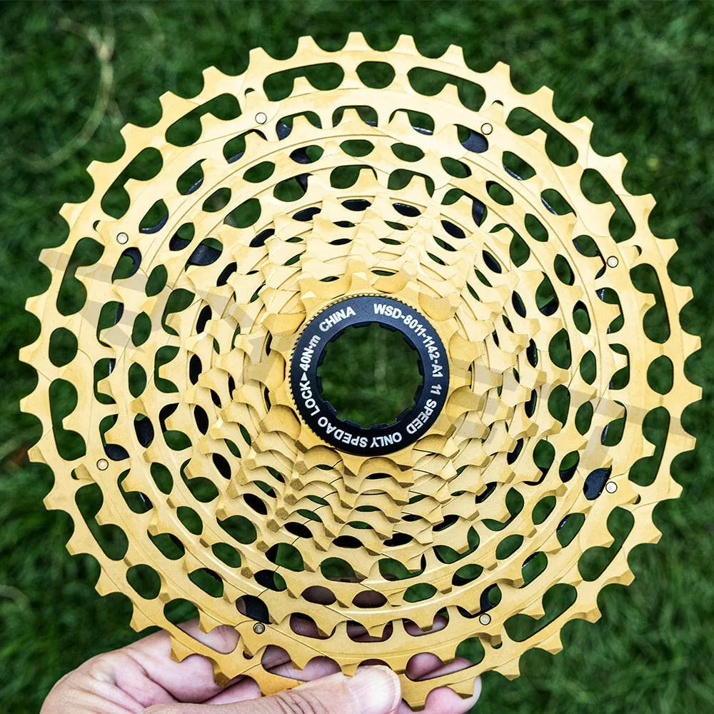 SPEDAO MTB Bicycle Cassette Steel 11s 11-42T 11 Speed Bike Freeewheel Super Light CNC Made 319g For HG Freehub Flywheel Parts