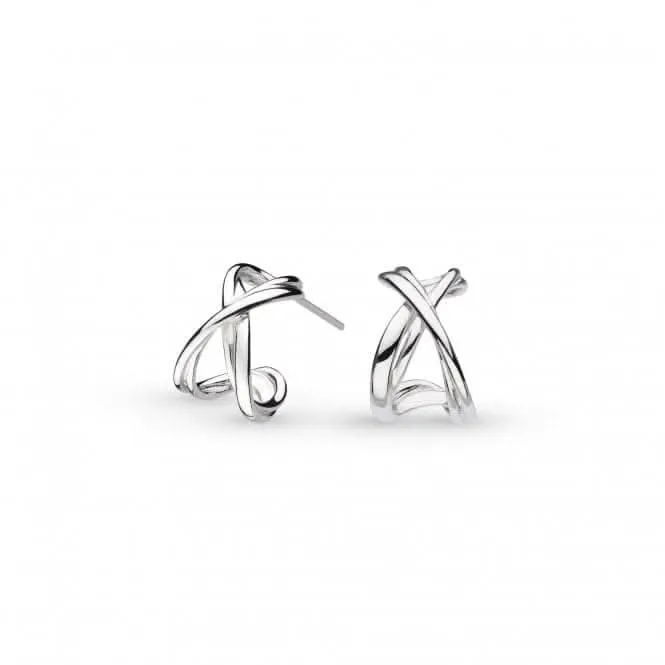 Sterling Silver Infinity Hoop Earrings 41162RP