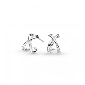 Sterling Silver Infinity Hoop Earrings 41162RP