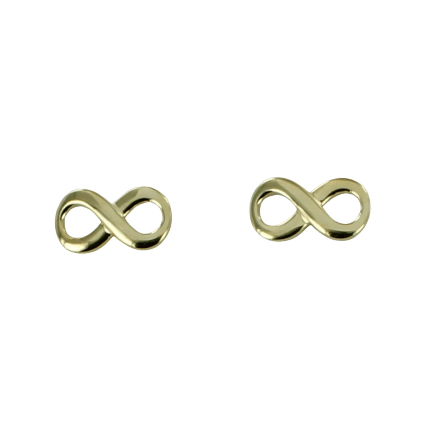 Sterling Silver Infinity Stud Earrings