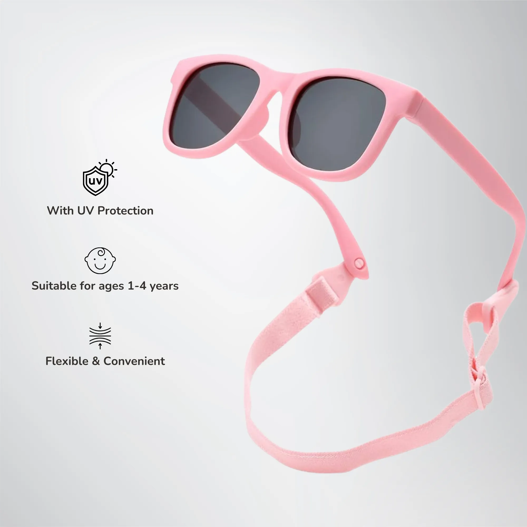 Sun Seekers Baby Sunglasses - Unisex - Pink