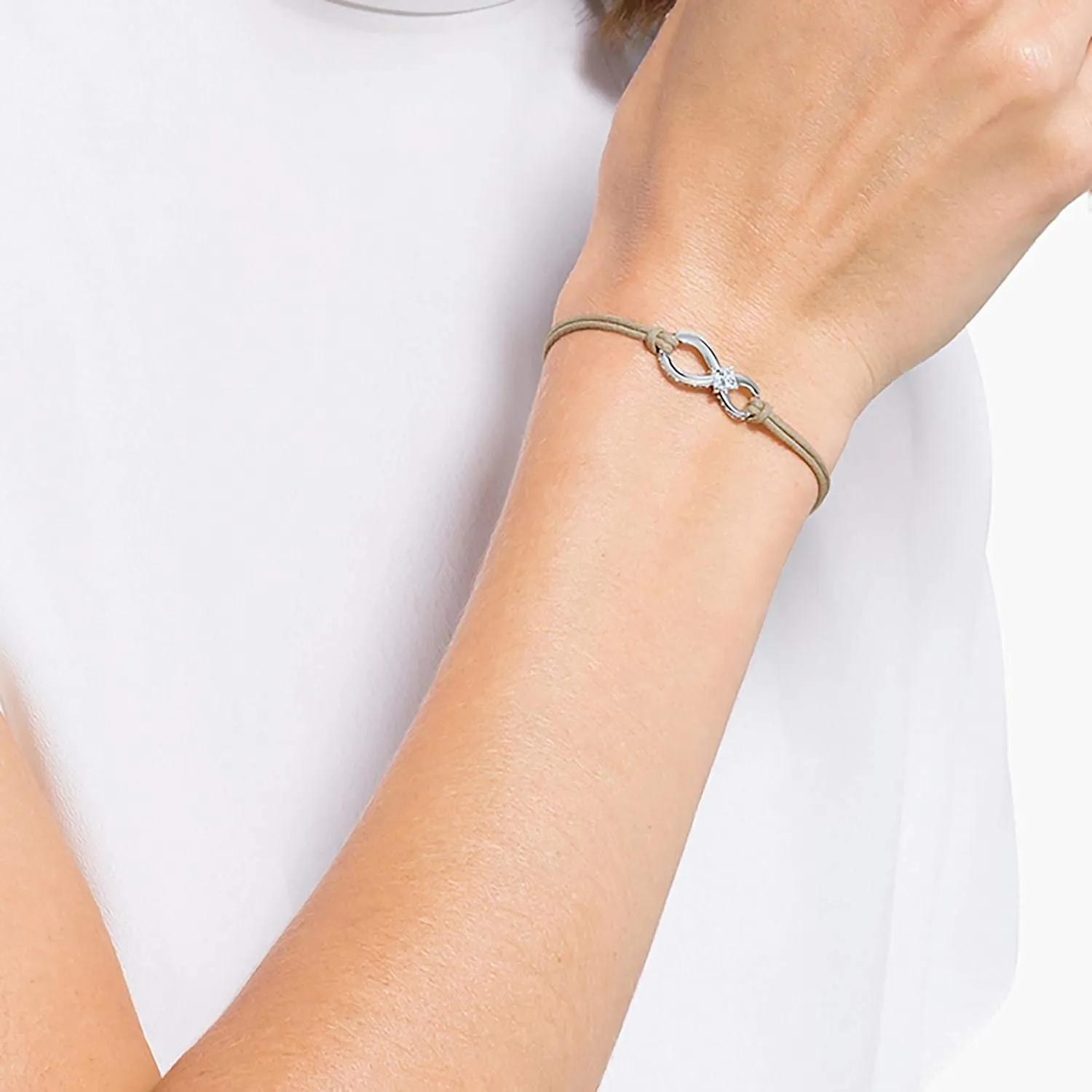 SWAROVSKI Infinity Beige Bracelet #5533725