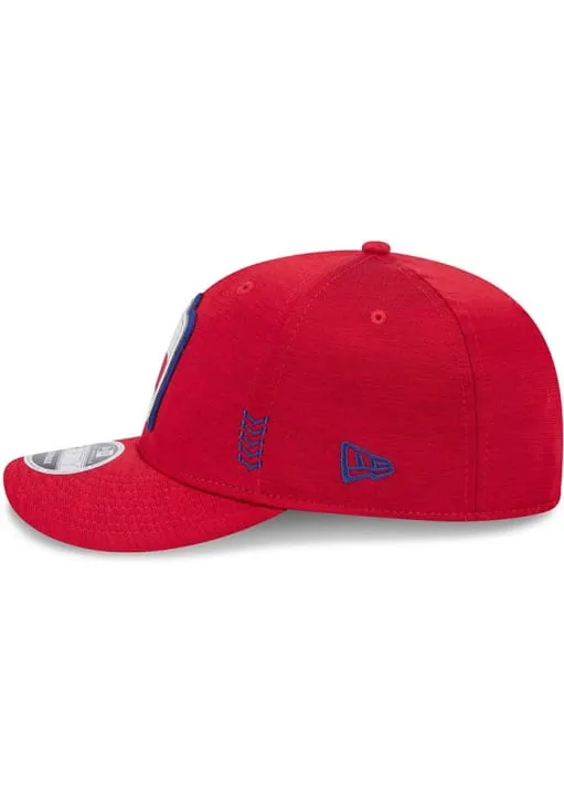 Texas Rangers 2024 Clubhouse Alternate Logo PRO 9FIFTY Adjustable Snapback - RED