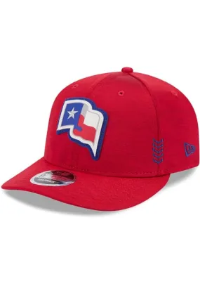 Texas Rangers 2024 Clubhouse Alternate Logo PRO 9FIFTY Adjustable Snapback - RED