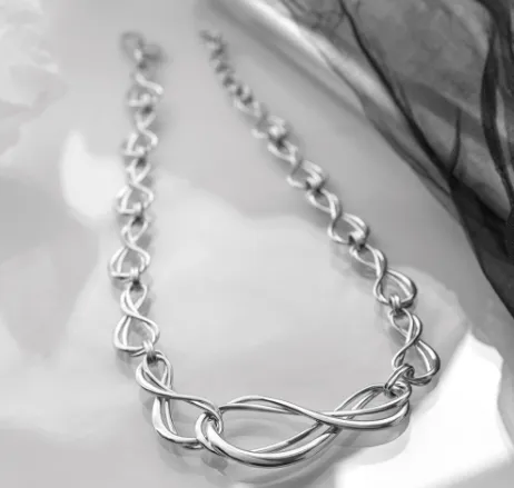 The Infinity Grande Link Collar Necklace