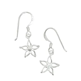 Tiny Open Flower Earrings
