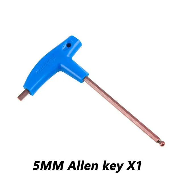 TOOPRE MTB Road Bicycle Allen Key T-Type PP Plastic Handle T25 Wrench S2 Tool Set 3mm 4mm 5mm 6mm Wrench Tools Bike Repair Kit