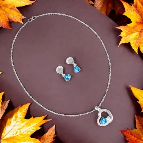 Valentine Collection Eternal Love Triple Heart Crystal Pendant Set