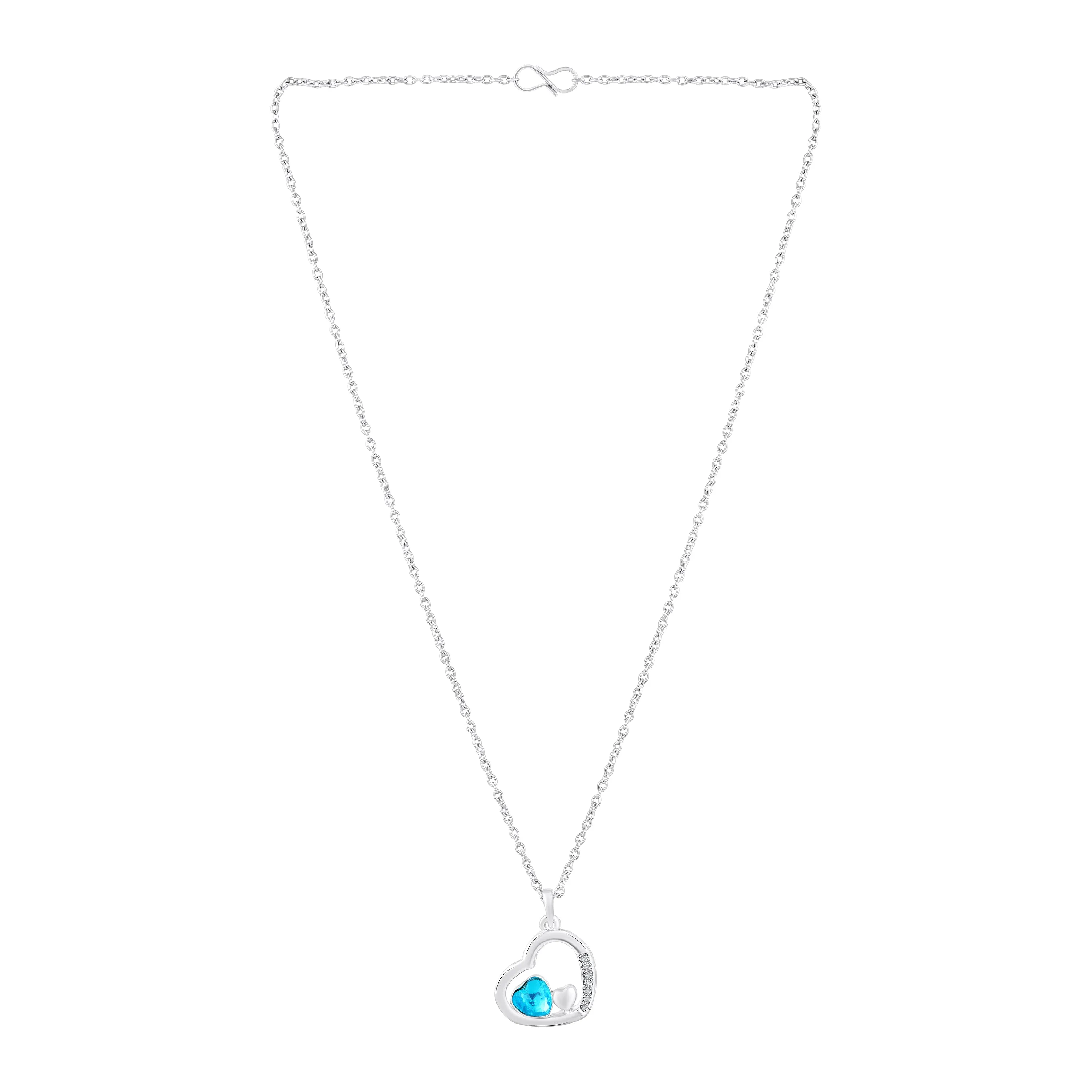 Valentine Collection Eternal Love Triple Heart Crystal Pendant Set