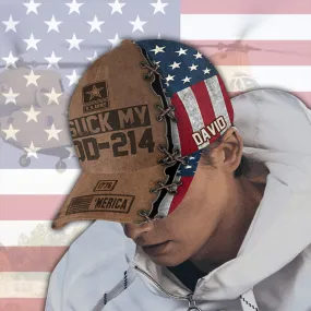 Veteran Custom Cap Suck My DD-214 Personalized Gift