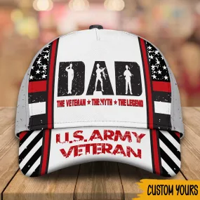Veteran Custom Cap The Veteran The Myth The Legend Personalized Gift