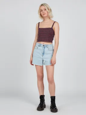 Volcom Chiccheck Urself Top - Eggplant