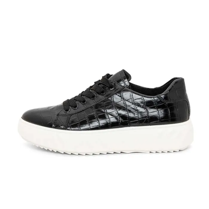 Womens Ara Mikky in Black Croco
