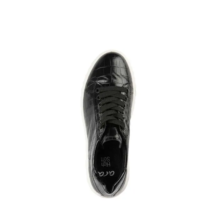 Womens Ara Mikky in Black Croco