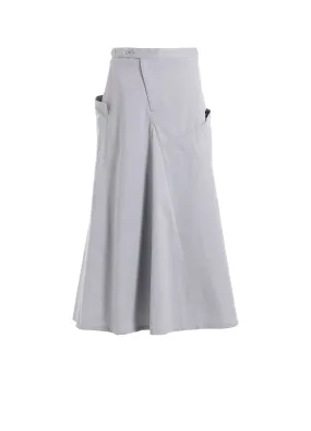[Y's BORN PRODUCT] COTTON TWILL SKIRT WITH  GUSSET