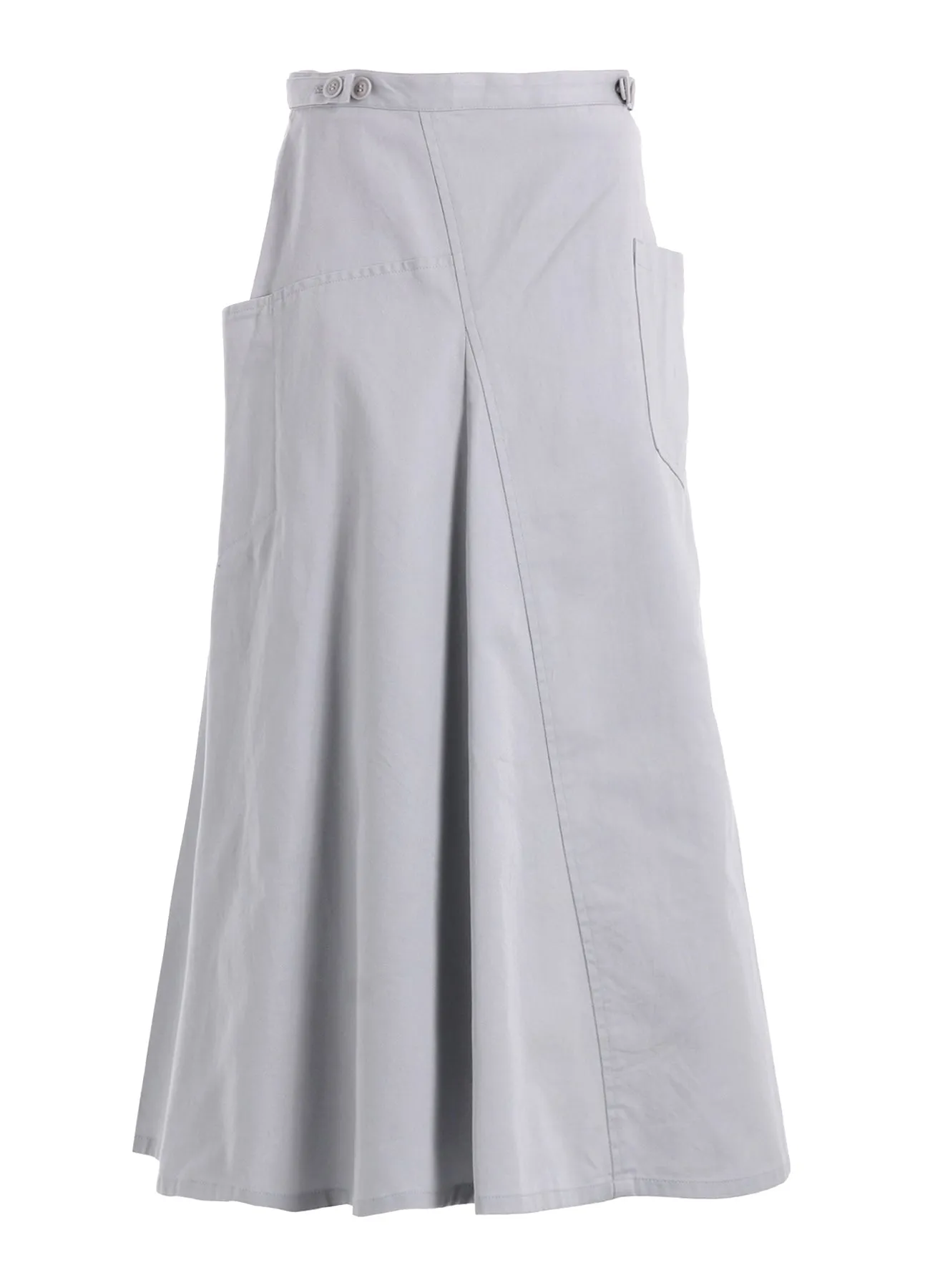 [Y's BORN PRODUCT] COTTON TWILL SKIRT WITH  GUSSET