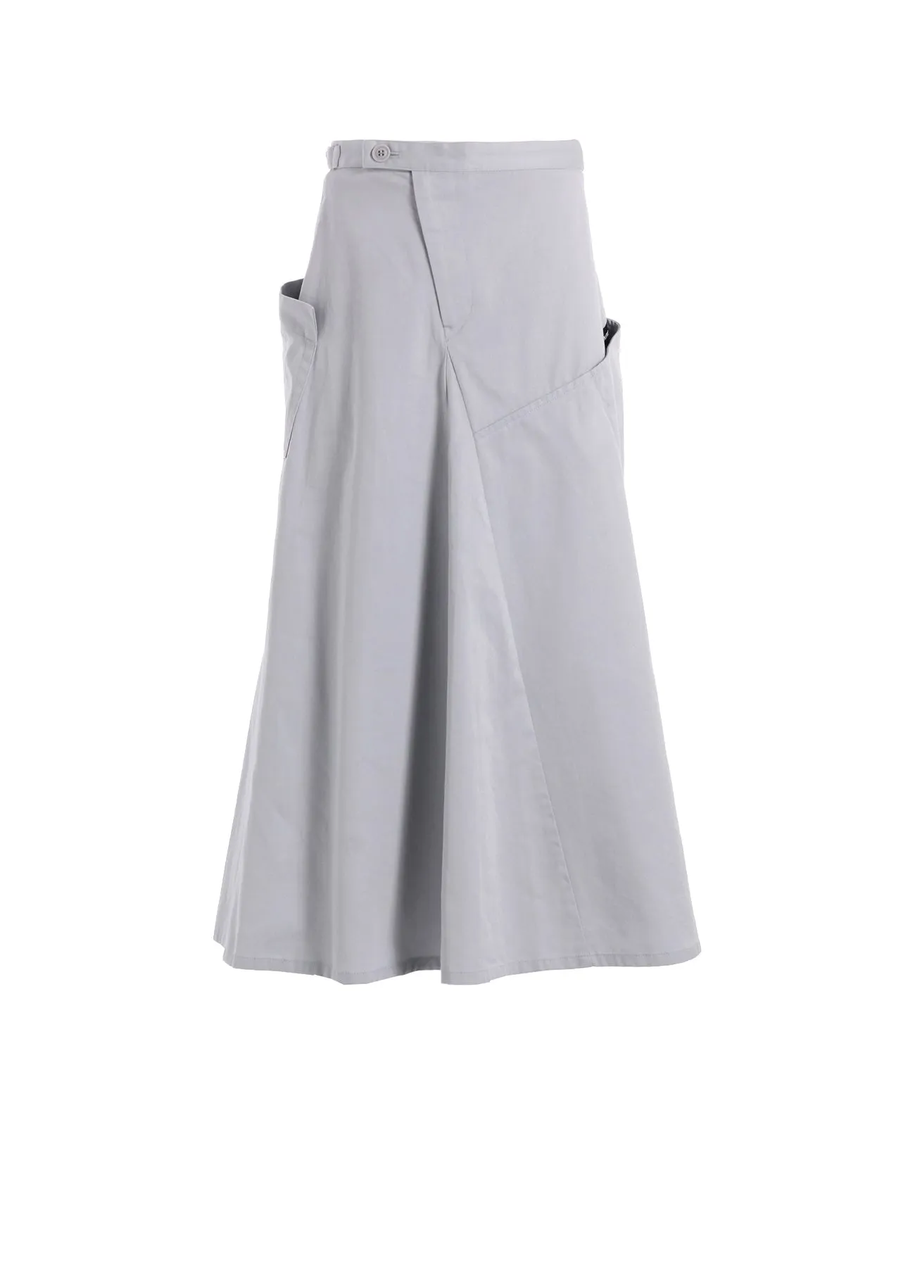 [Y's BORN PRODUCT] COTTON TWILL SKIRT WITH  GUSSET