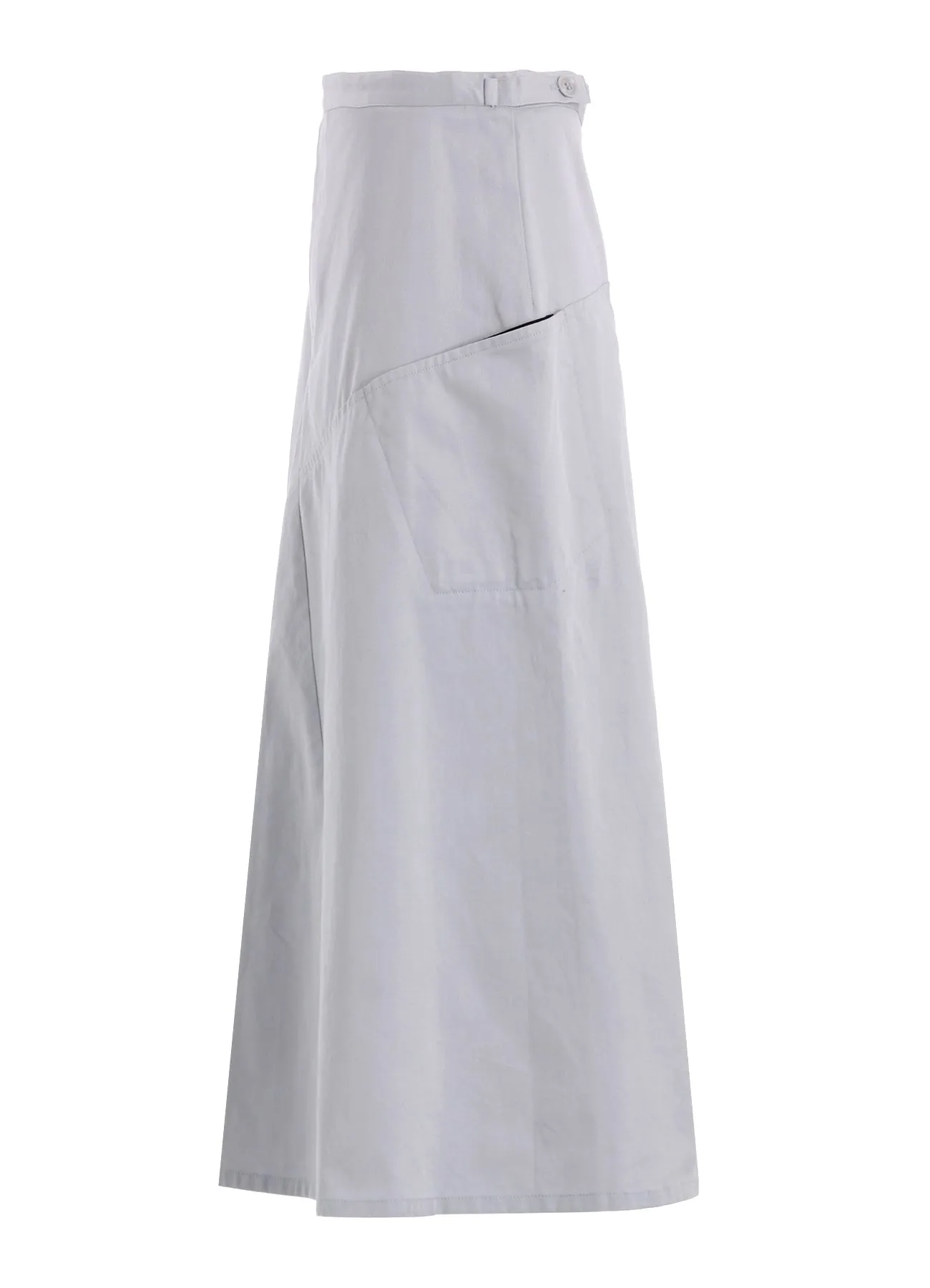 [Y's BORN PRODUCT] COTTON TWILL SKIRT WITH  GUSSET