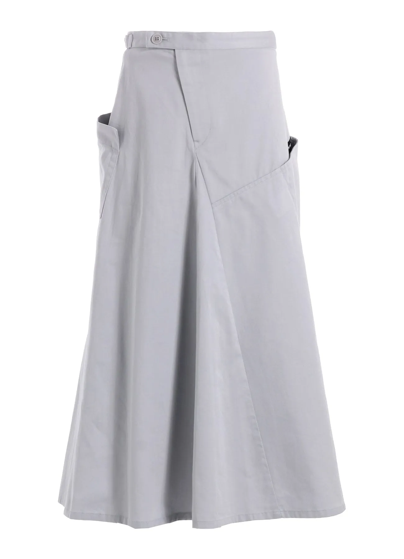 [Y's BORN PRODUCT] COTTON TWILL SKIRT WITH  GUSSET