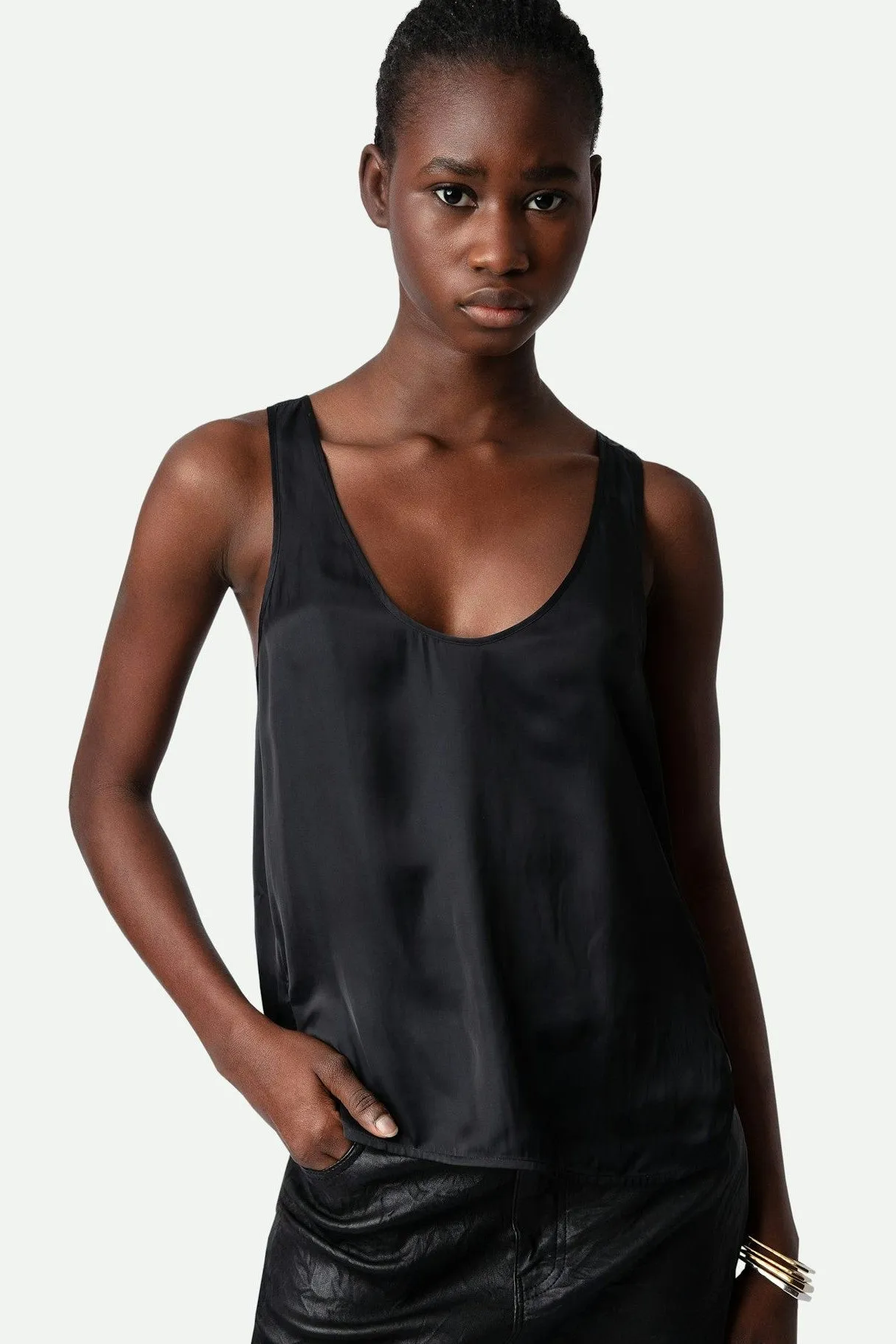 Zadig & Voltaire Carys Satin Camisole Top